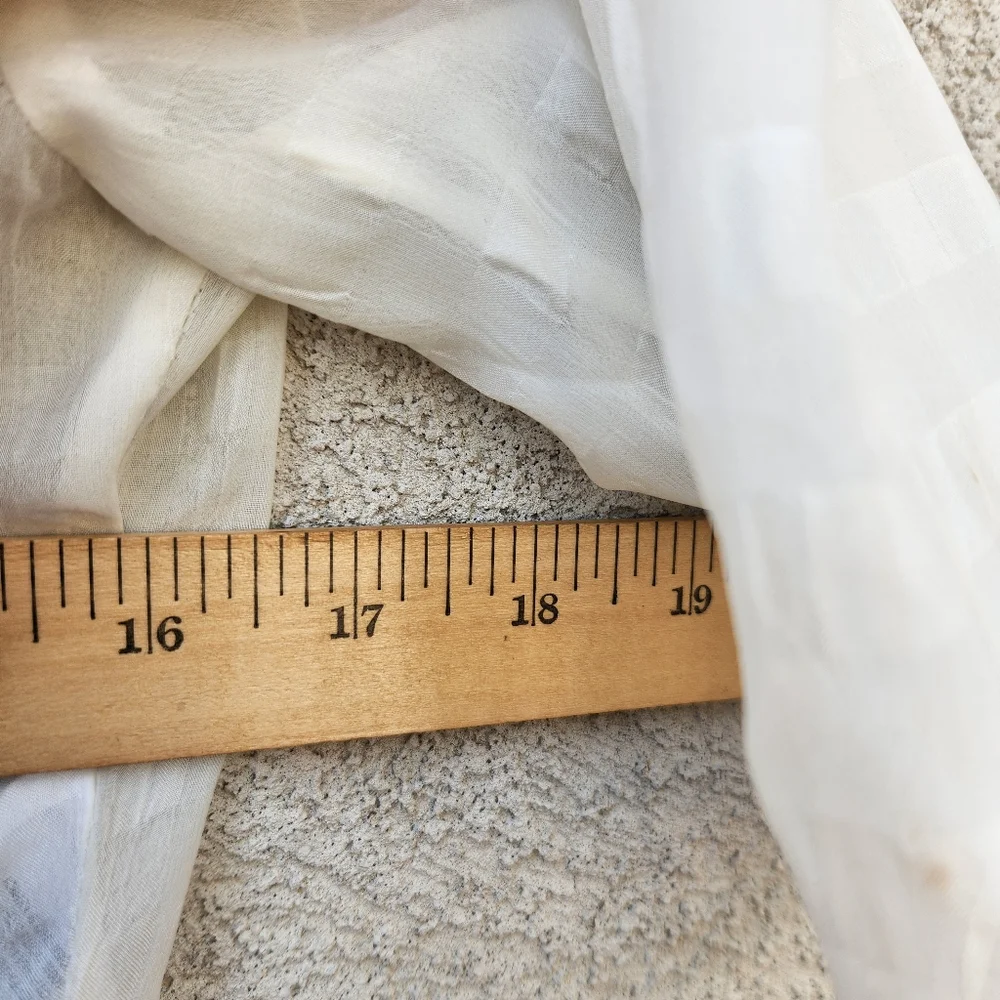 SANDRO Paris Women's Dress US Size 8 White Sheer Embroidered Floral Luxury - Picture 14 of 14